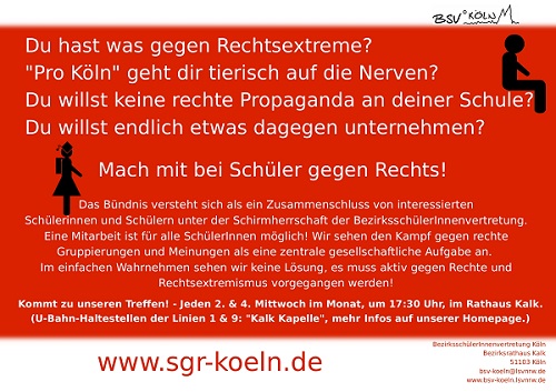 Schüler gegen Rechts Flyer