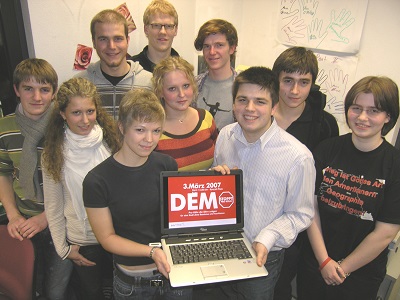 Pressefoto Gründung Schüler gegen Rechts